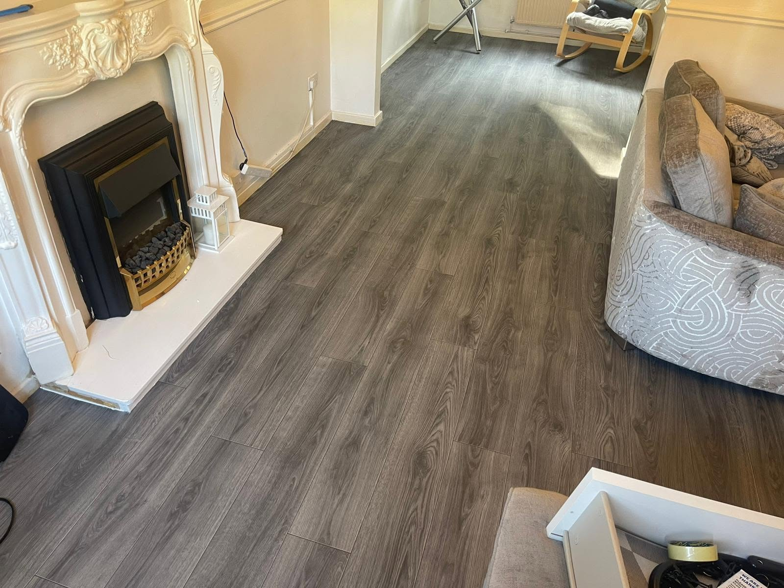 Vinyl flooring fitted in a local home